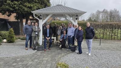 Mitglieder des CDU-Stadtverbandes Bad Gandersheim  mit Landratskandidaten Thorsten K&uuml;hn